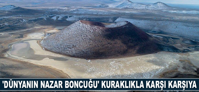 Meke Gölü bölgesinde kış mevsimi de kurak geçiyor