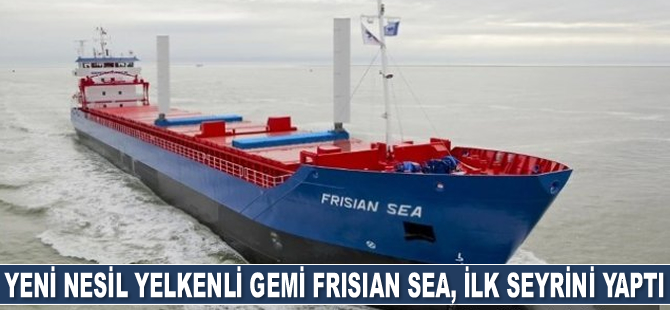 Yeni nesil yelkenli gemi Frisian Sea, ilk seyrini yaptı