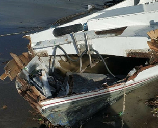 Hatay’da sağanak yağış nedeniyle balıkçı tekneleri zarar gördü