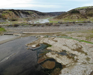 Sazlıdere Barajı yağmurlardan nasibini alamadı