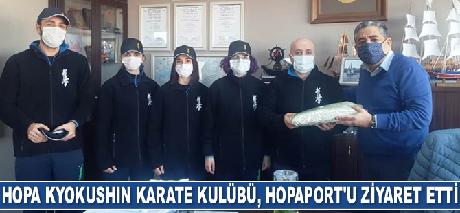 Hopa Kyokushin Karate Kulübü, HOPAPORT’u ziyaret etti