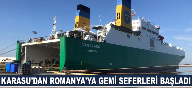 Karasu'dan Romanya'ya gemi seferleri başladı