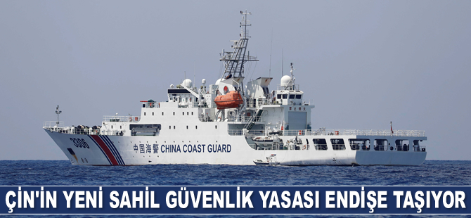 Japonya, Çin'in yeni Sahil Güvenlik yasasına karşı güçlü endişe taşıyor