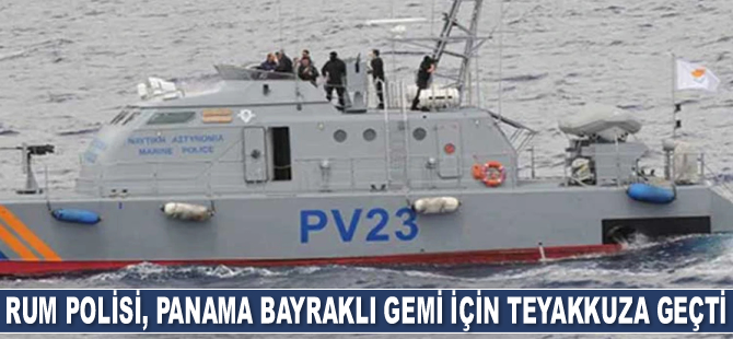 Rum liman polisi, KKTC’den gittiği iddia edilen gemi nedeniyle teyakkuza geçti