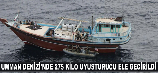 Umman Denizi'nde 275 kilo uyuşturucu ele geçirildi