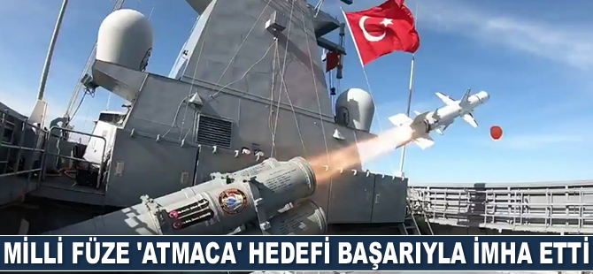 Atmaca, TCG Kınalıada'dan atışında hedefi başarıyla imha etti