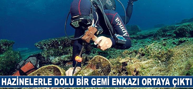 Ege Denizi’nde hazinelerle dolu bir gemi enkazı ortaya çıktı