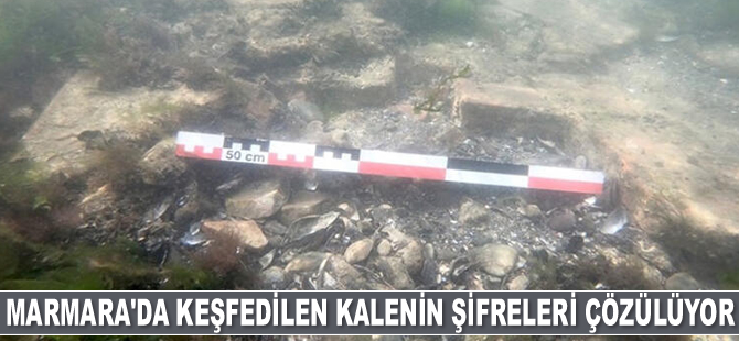 Marmara Denizi'nde keşfedilen batık Kibatos Kalesi'nin şifreleri çözülüyor