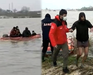 Yunanistan’ın Meriç Nehri’nde ölüme terk ettiği göçmenler kurtarıldı