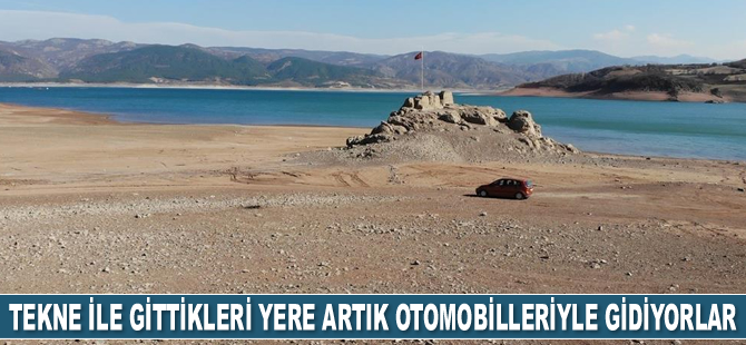 Tekne ile gittikleri yere artık otomobilleriyle gidebiliyorlar