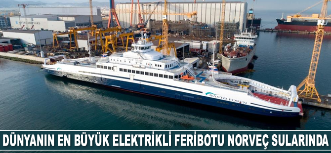Sefine Tersanesi, çevre dostu elektrikli feribotu teslim etti