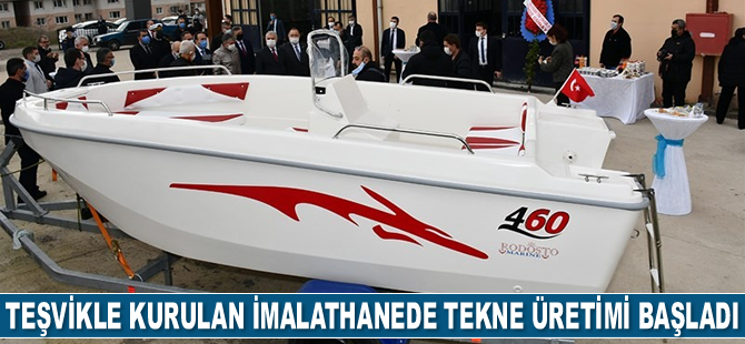 Tekirdağ’da teşvikle kurulan imalathanede tekne üretimi başladı