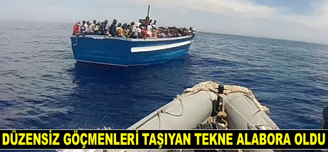 Lampedusa Adası açıklarında düzensiz göçmenleri taşıyan tekne alabora oldu