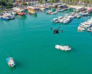 Mersin’de deniz kirliliği drone ile denetleniyor