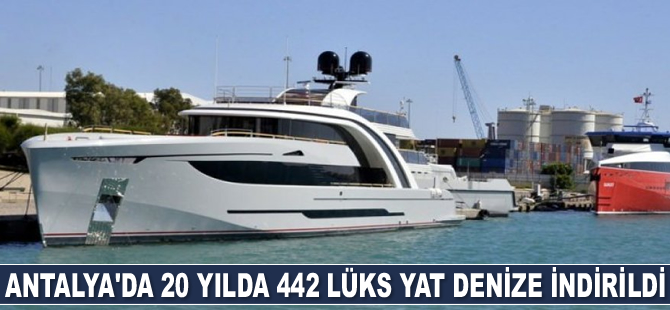 Antalya'da 20 yılda 442 adet lüks yat denize indirildi