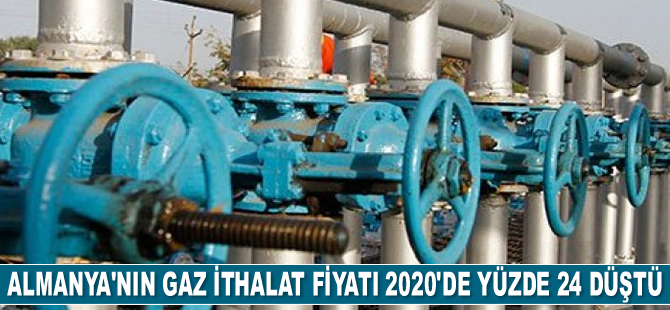 Almanya’nın gaz ithalat fiyatı 2020’de yüzde 24 düştü