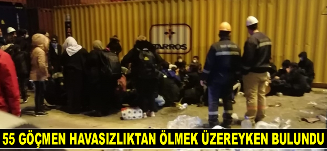 Aliağa’da bir konteyner limanında 55 göçmen havasızlıktan ölmek üzereyken bulundu