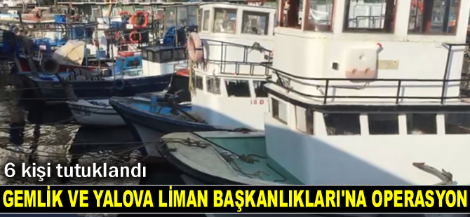 Gemlik ve Yalova Liman Başkanlıkları'na operasyon: 6 kişi tutuklandı