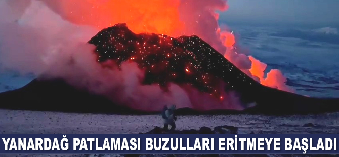 Avrasya'nın en yüksek yanardağı faaliyete geçti, buzullar erimeye başladı
