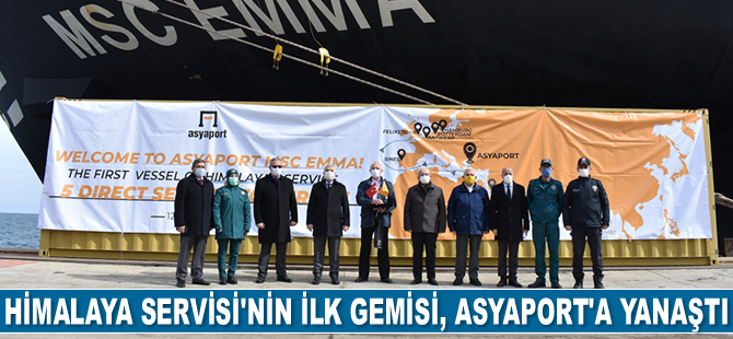 Himalaya Servisi’nin ilk gemisi MSC EMMA, Asyaport’a yanaştı