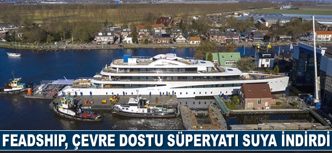 Feadship, 94 metrelik çevre dostu süperyatı suya indirdi
