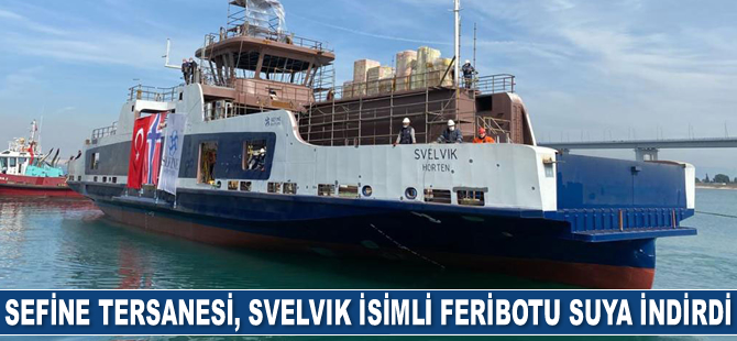 Sefine Tersanesi, Svelvik isimli feribotu suya indirdi