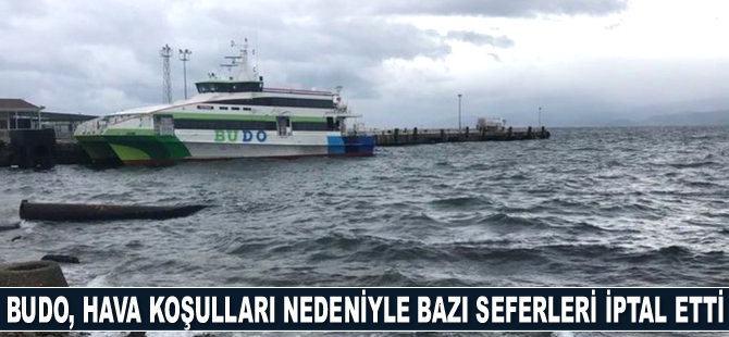 BUDO'nun bazı seferleri iptal edildi