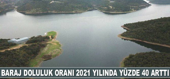 Baraj doluluk oranı 2021 yılında yüzde 40 arttı