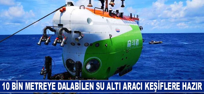 İnsanlı deniz altına dalma aracı, Çin Bilim Akademisi’ne teslim edildi