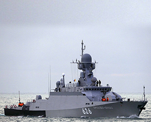 Kalibr füzeli Rus Orehovo-Zuyevo savaş gemisi, Akdeniz'de göreve başladı