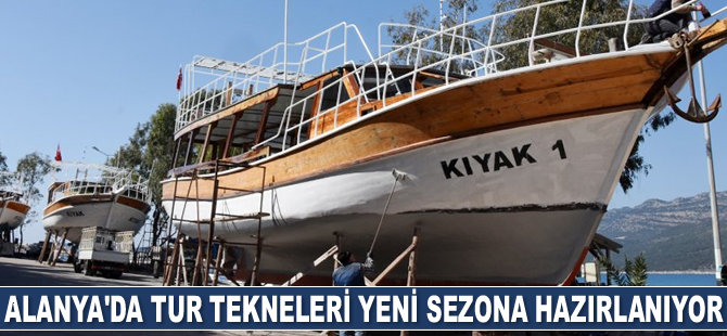 Alanya’da tur tekneleri yeni sezona hazırlanıyor