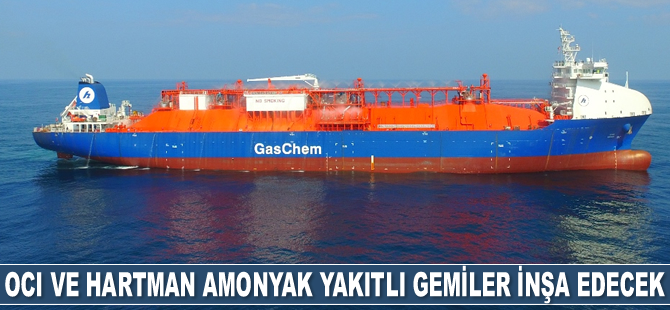 OCI, Hartman ve Man Solution ile amonyak yakıtlı gemiler inşa edecek