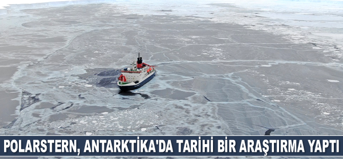 Polarstern gemisi, Antarktika'da oluşan çatlakta tarihi bir araştırma yaptı