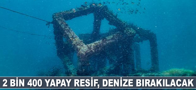 2 bin 400 yapay resif, Marmara Adaları’nda denize bırakılacak