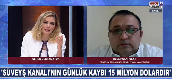Recep Canpolat: Süveyş Kanalı’nın günlük kaybı 15 milyon dolardır