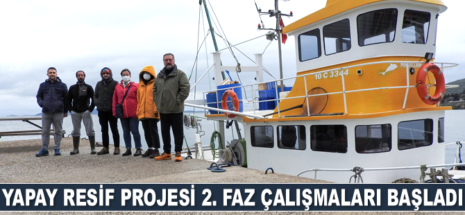 Marmara Adaları Yapay Resif Projesi 2. faz çalışmaları başladı