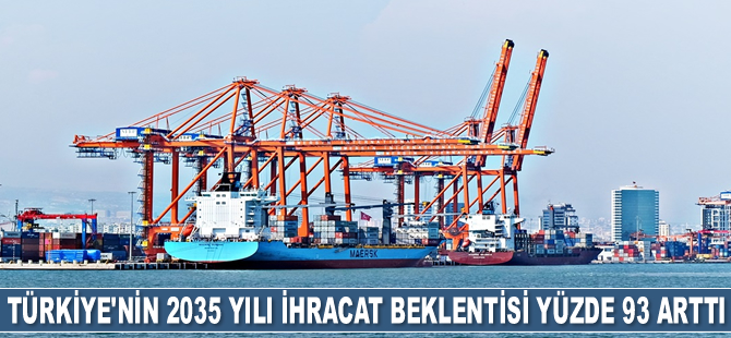 Türkiye'nin 2035 yılı ihracat beklentisi yüzde 93 arttı