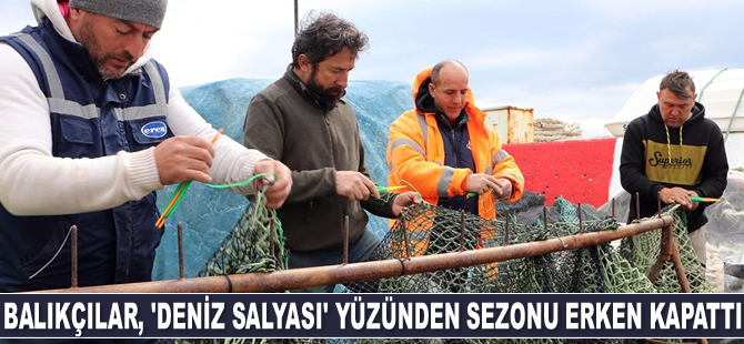 Tekirdağlı balıkçılar, 'deniz salyası' yüzünden sezonu erken kapattı