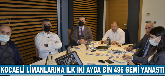 Kocaeli limanlarına yılın ilk iki ayında bin 496 adet gemi yanaştı