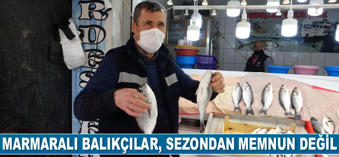 Marmaralı balıkçılar, sezondan memnun olmadıklarını açıkladılar