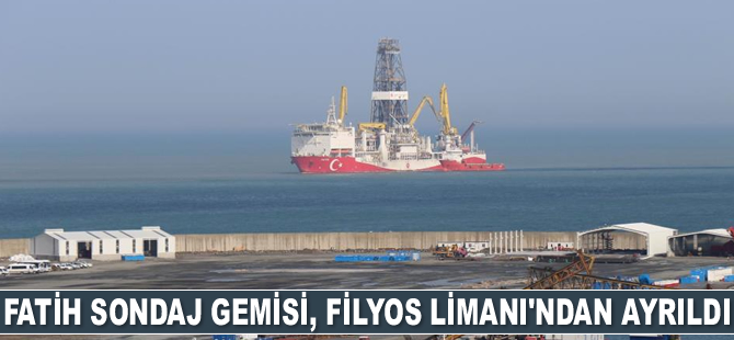 Fatih Sondaj Gemisi, Filyos Limanı'ndan ayrıldı