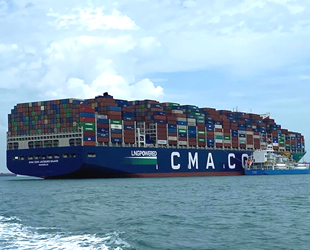 CMA CGM Jacques Saade konteyner gemisi, rekor tazeledi