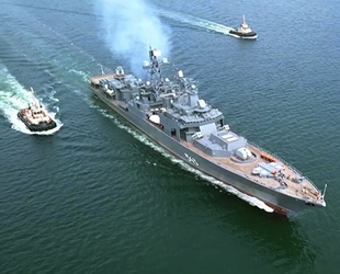 ‘Mareşal Şapoşnikov’ fırkateyni, Kalibr füzesini başarıyla test etti