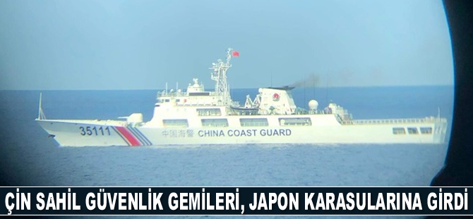 Çin gemileri, Doğu Çin Denizi'nde Japonya karasularına girdi