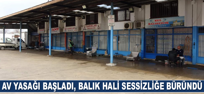 Denizlerde av yasağı başladı, balık hali sessizliğe büründü