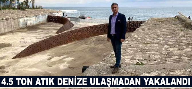 Atık tutucu sistem, 4.5 ton atığı denize ulaşmadan yakaladı