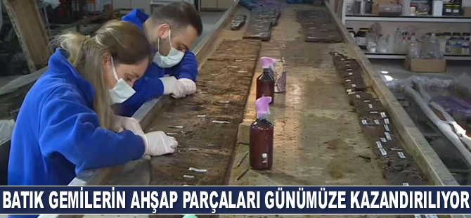 Batık gemilerin ahşap parçaları günümüze kazandırılıyor