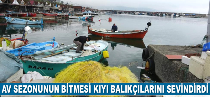 Av sezonunun bitmesi kıyı balıkçılarını sevindirdi