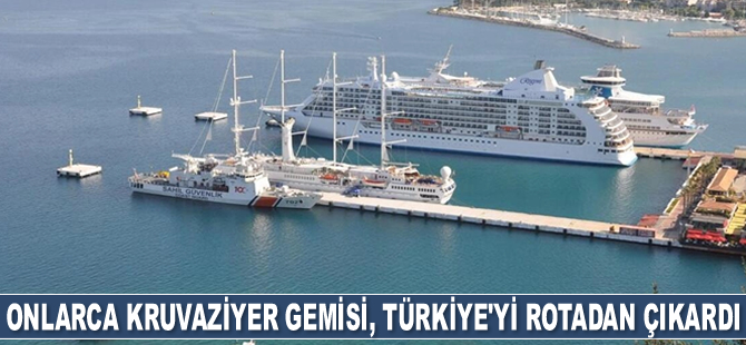 Onlarca kruvaziyer gemisi, Türkiye’yi rotadan çıkardı