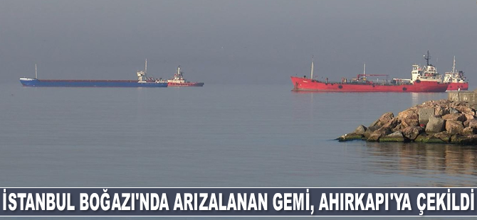 İstanbul Boğazı'nda arızalanan Croatia isimli gemi, Ahırkapı'ya çekildi